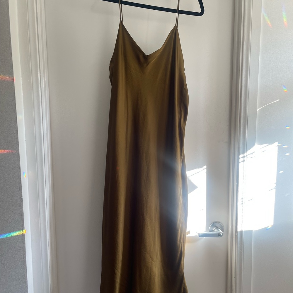 Banana republic satin slip dress
